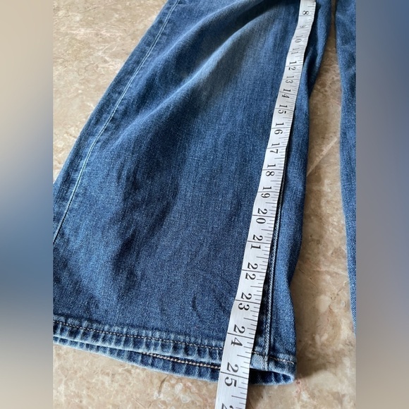 UNIQLO high rise wide leg cropped jeans size 24 - Picture 8 of 10